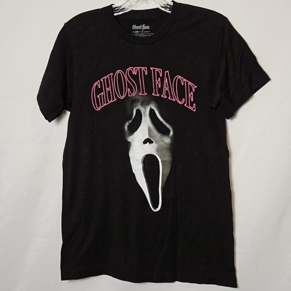 Ghost Face Men's Small Graphic T-Shirt Black The Icon of Halloween T15